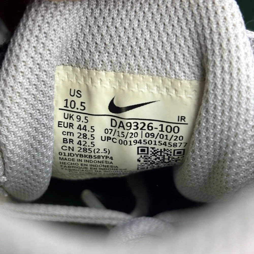 Nike Air Max Plus‎ Essential Crater Photon Dust White Grey Sneakers Mens Sz 10.5